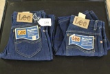 2-NOS LEE Students Straight Leg Jeans