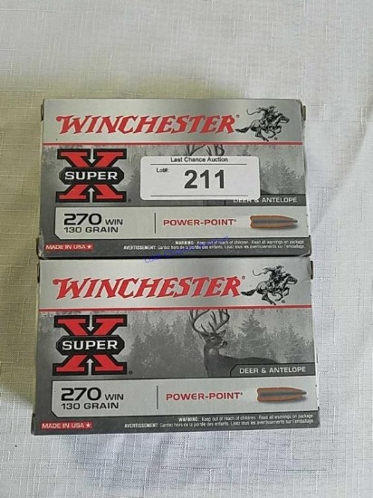2X-20ct Boxes of Winchester .270Win