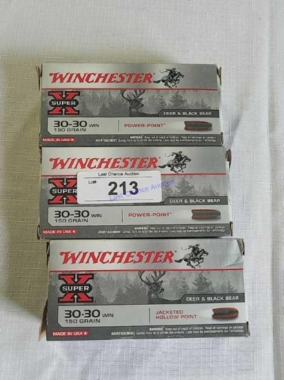 3X-20ct Boxes of Winchester  30-30 win.