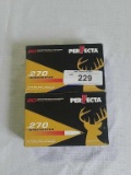 2X-20ct Boxes of .270 Win. Perfecta