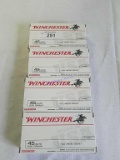 4X-Boxes of 50ct .45 Auto 230gr Winchester