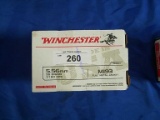 200ct Box of Winchester 5.56 55gr FMJ