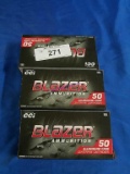 s3X-Boxes of 50ct Blazer 9mm 115gr FMJ