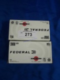 2X-Boxes of 50ct Federal 9mm 115gr FMJ