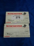 2X-50ct Boxes of Winchester 9mm 115gr FMJ