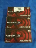 3X-Boxes of Federal .380Auto 95gr FMJ