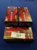 5X-Boxes of 50ct Federal 9mm 150gr