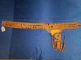 Highly Tooled Leather Holster and Belt