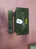 Military Metal Ammo Box with Belt