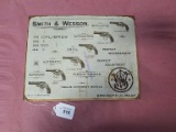 Smith and Wesson Metal Sign