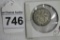 1937 2 Reichsmark Hindenburg Coin 62.5% Silve