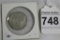 1937 2 Reichsmark Hindenburg Coin 62.5% Silve