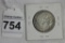 1938 5 Reichsmark Hindenburg Coin 90% Silve