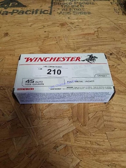 50ct Winchester .45auto 185gr FMJ