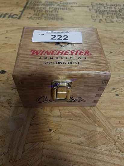 300ct Winchester .22lr in Wooden Box