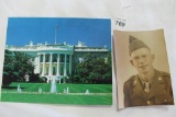 Photographs of Serviceman and White House