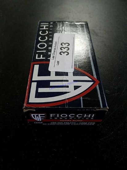 50ct Fiocchi 10mm Auto 180gr FMJTC