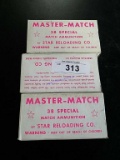 135 Rounds of .38spec Master Match Reloads