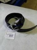 New Black Leather Belt size 52