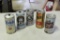 5 Vintage Collectible Beer Cans (see Below)