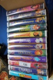 12 Collectible Disney VHS Tapes