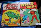 Superman and Shazam Comic Art