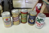 5 Vintage Collectible Beer Cans (see Below)