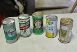 5 Vintage Collectible Beer Cans (see Below)