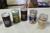 5 Vintage Collectible Beer Cans (see Below)