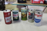 5 Vintage Collectible Beer Cans (see Below)