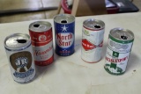 5 Vintage Collectible Beer Cans (see Below)