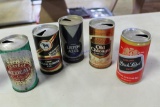 5 Vintage Collectible Beer Cans (see Below)