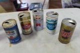 5 Vintage Collectible Beer Cans (see Below)