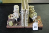 Pig Chefs Cookbook Bookends
