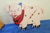 Pig Clock Battery Operated