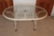 Oval Glass Top Patio Table w/4 Chairs
