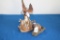Ceramic Eagle with Chicks & Acrylic Pheasant
