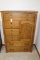 5' Tall Dresser with 6 Drawers and a Door