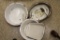 Vintage Trio of Porcelain Wash Tubs + 1 Pan