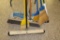 Lot of Various Brooms and Dust Mops