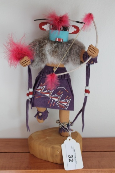 Crazy Rattle Kachina Doll 12" Tall