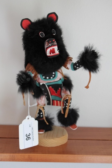 Black Bear Kachina Doll 11" Tall