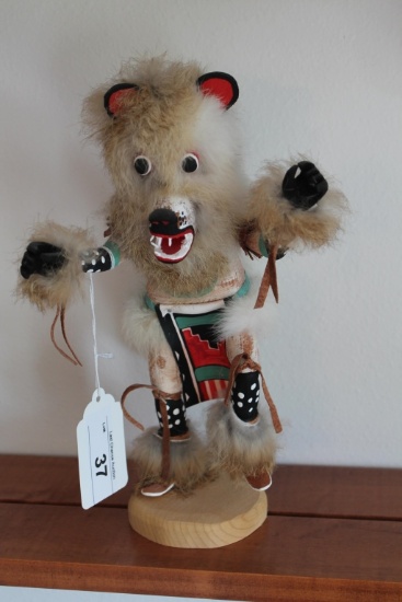 Brown Bear Kachina Doll 11" Tall