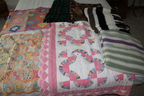 7 Hand Made  Blankets