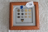 Lot of 13 Framed Trap Target Count Pins