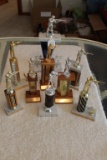 Lot of 9 Shooting Trophies Many Vintage