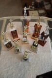 Lot of 9 Shooting Trophies Many Vintage