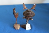 Pair of Ironwood Hummingbird Sculptures 10