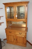 6ft Tall Oak Hutch