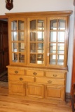 Large China Cabinet 7' Tall 5' Wide